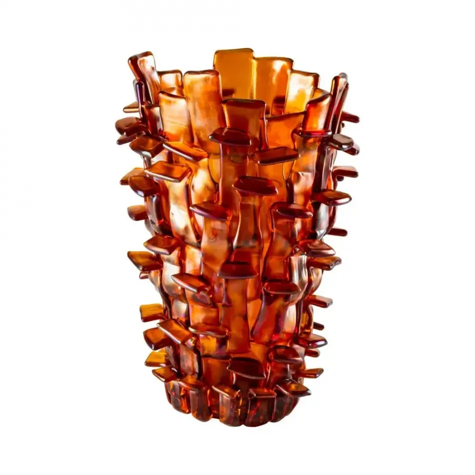 Ritagli by Fulvio Bianconi Amber/Light Pink Vase