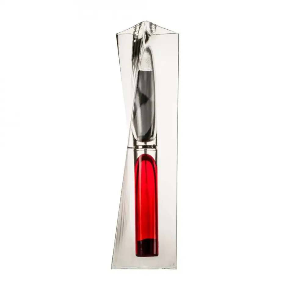 Ando Time by Tadao Ando Crystal/Red/Grape Vase