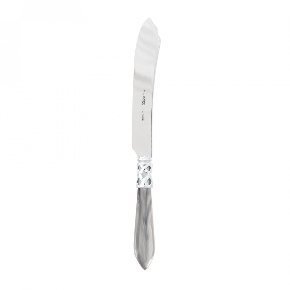 Aladdin Brilliant Light Gray Cake Knife 10"L