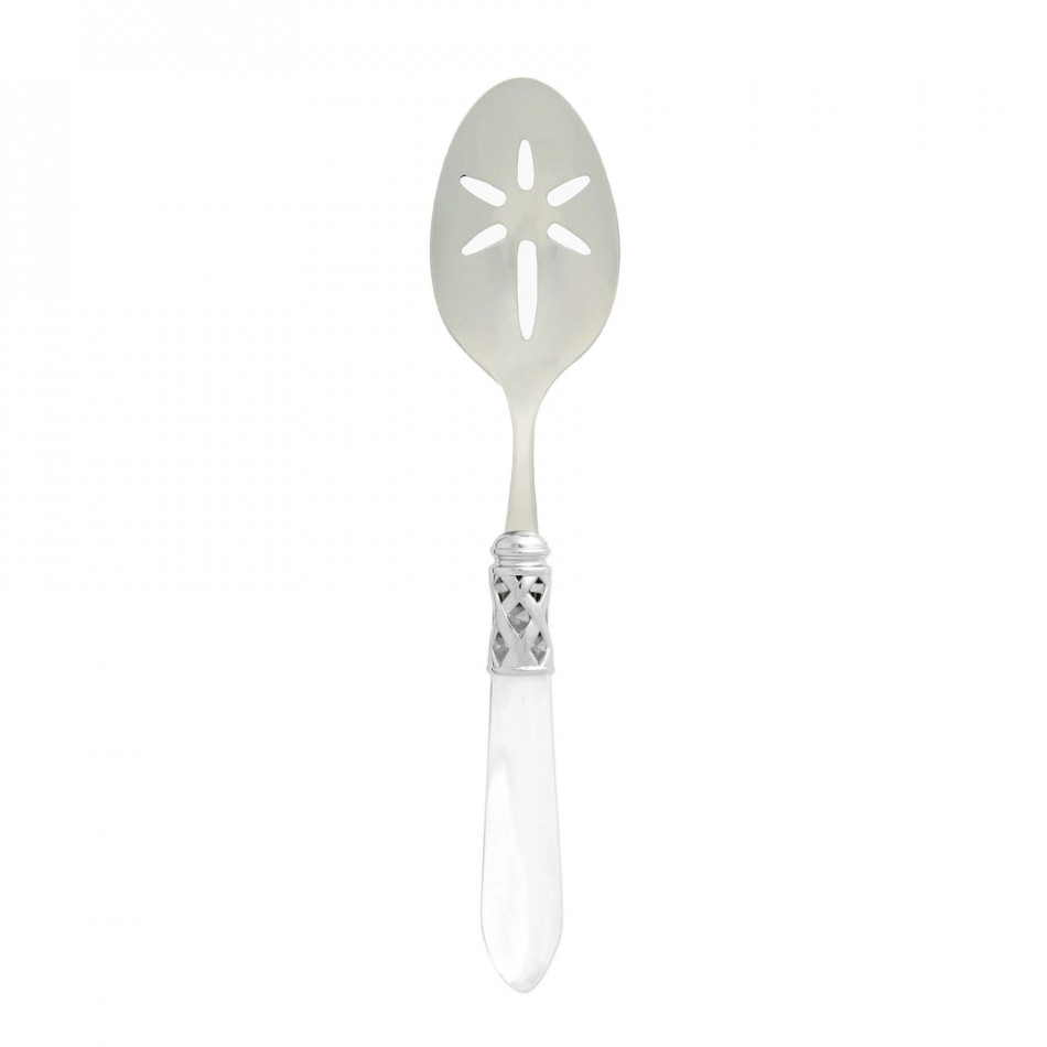 Aladdin Brilliant Clear Slotted Serving Spoon 9.5"L