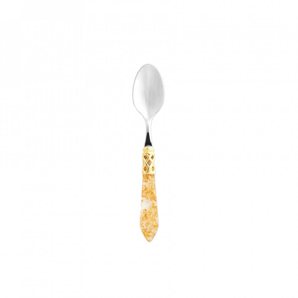 Aladdin Brilliant Gold Fleck Teaspoon 6.25"L