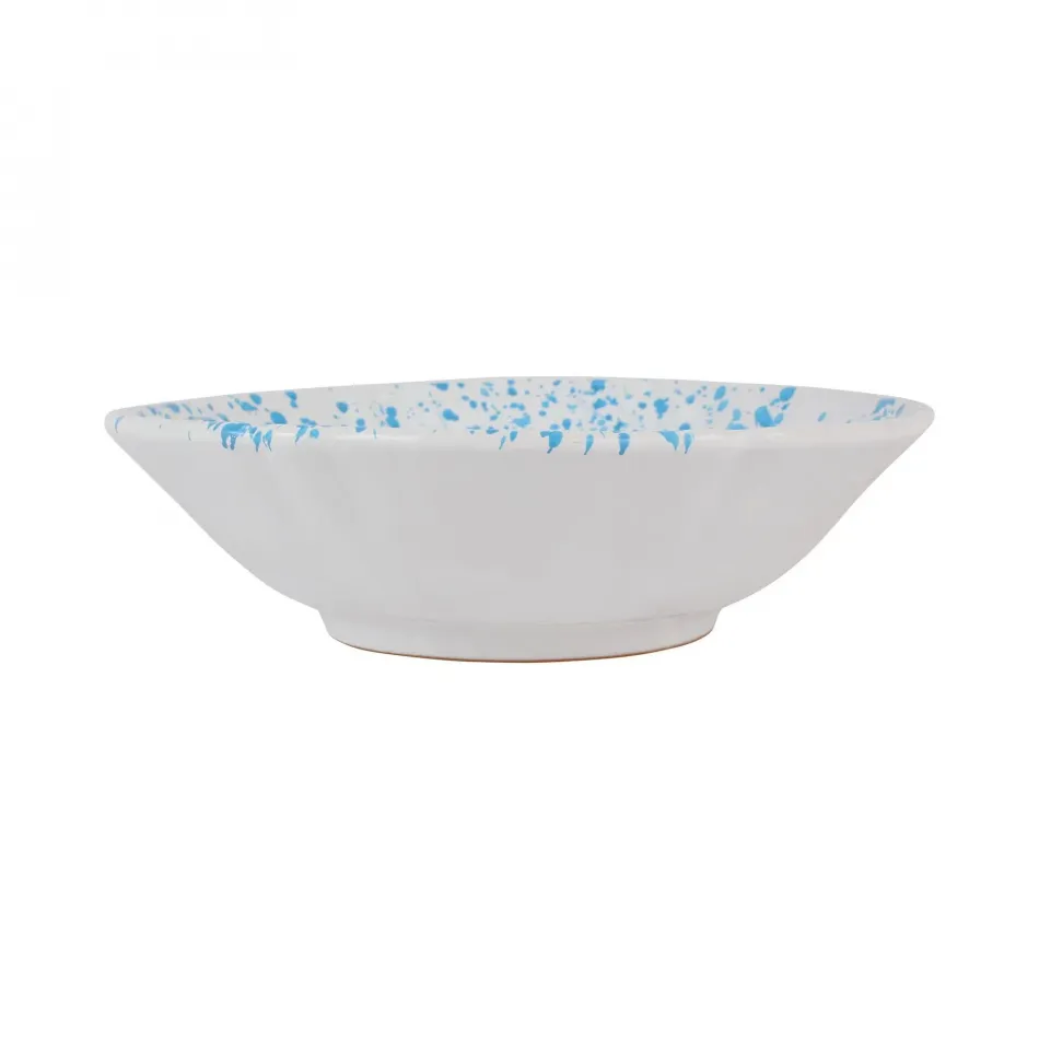 Amalfitana Aqua Splatter Serving Bowl