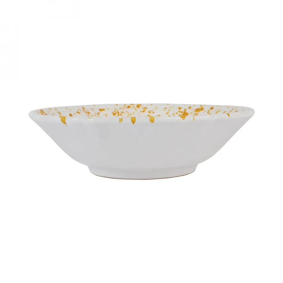 Amalfitana Yellow Splatter Serving Bowl