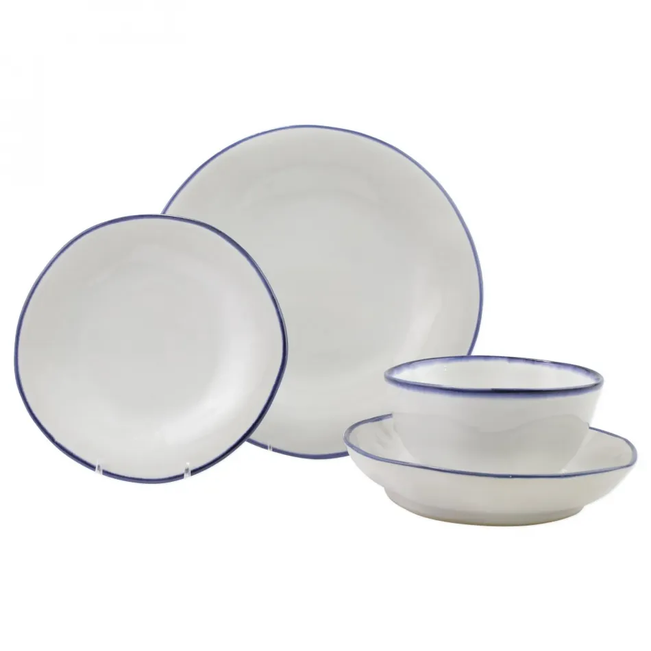 Aurora Edge Four-Piece Place Setting 6"-10.5"D