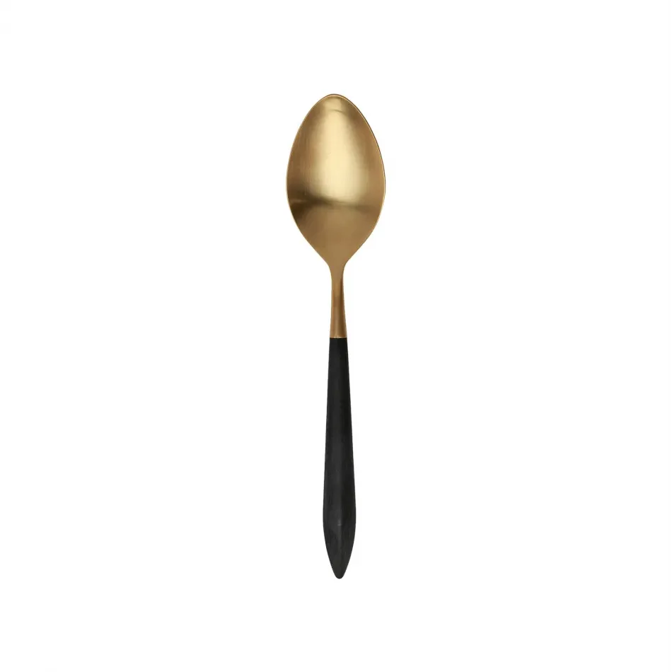 Ares Oro & Black Serving Spoon 10"L