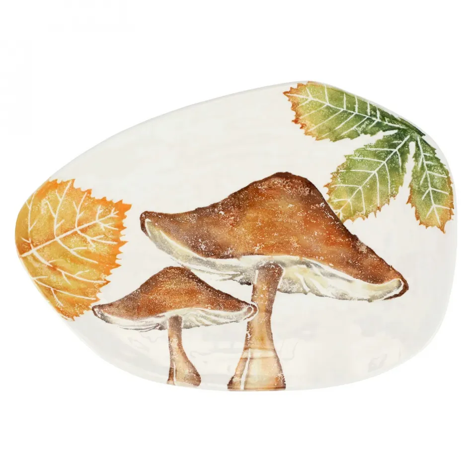 Autunno Mushrooms Oblong Oval Platter