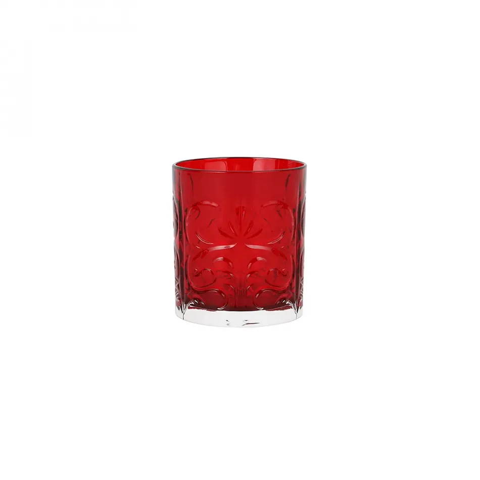 Barocco Ruby Double Old Fashioned 3.5"H, 10 oz