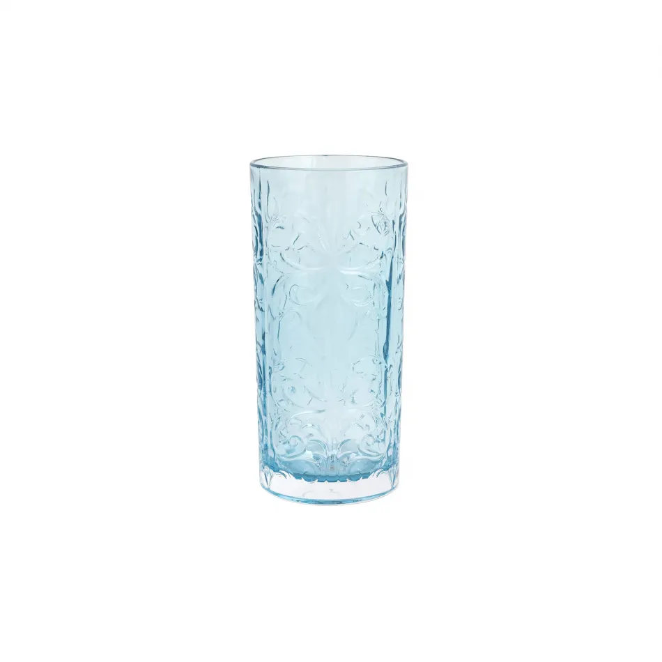 Barocco Light Blue High Ball 6"H, 12 oz