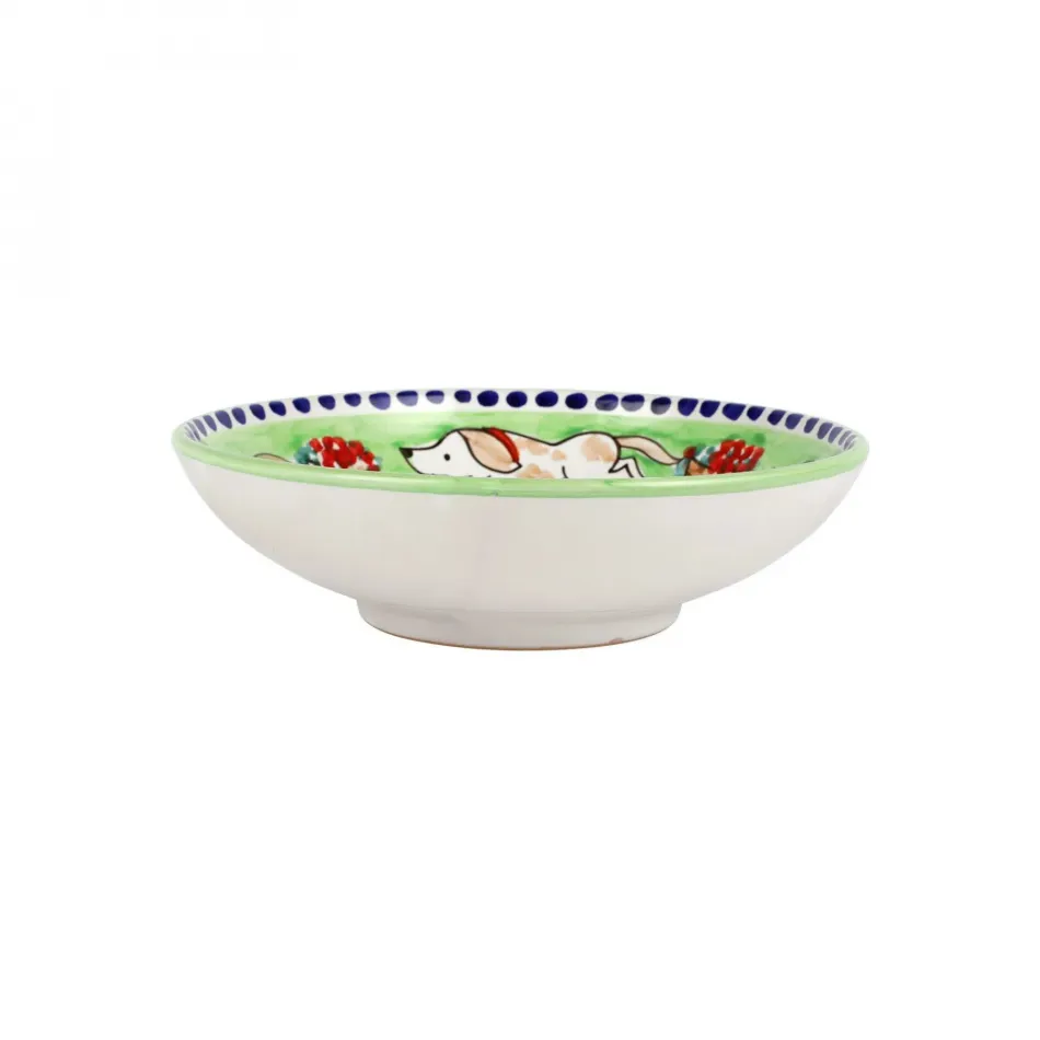 Campagna Cane (Dog)  Coupe Pasta Bowl 8.75"D