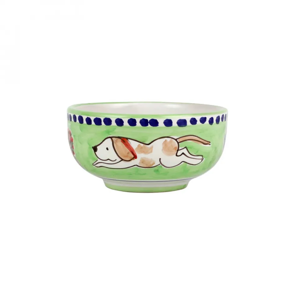 Campagna Cane (Dog)  Cereal/Soup Bowl 5"D