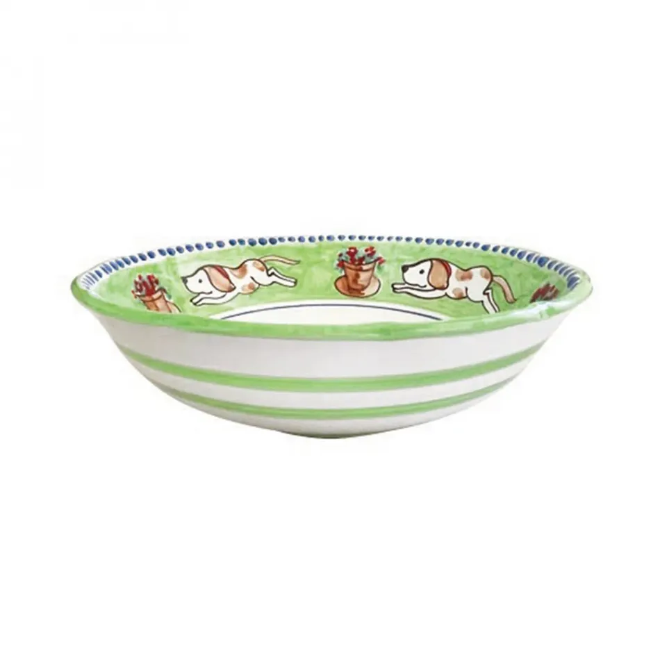 Campagna Cane (Dog)  Large Serving Bowl 12"D