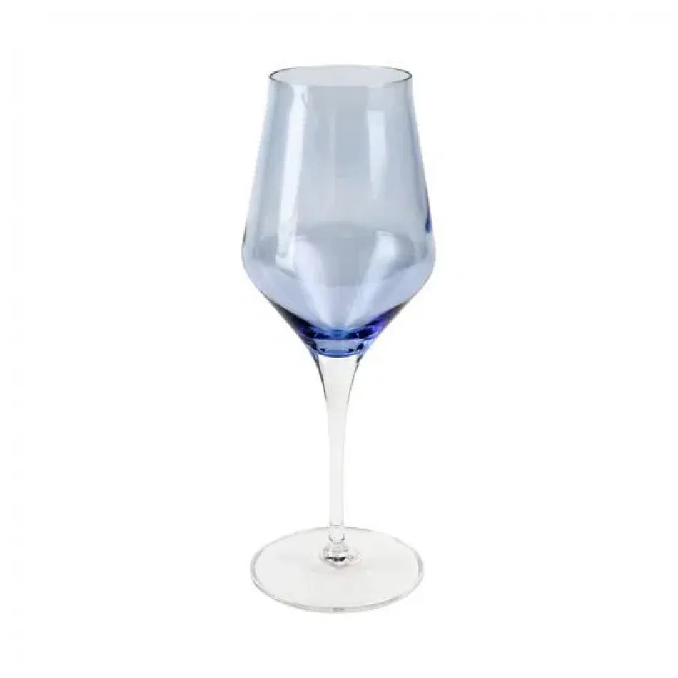 Contessa Blue Water Glass 9.5”H, 11 oz