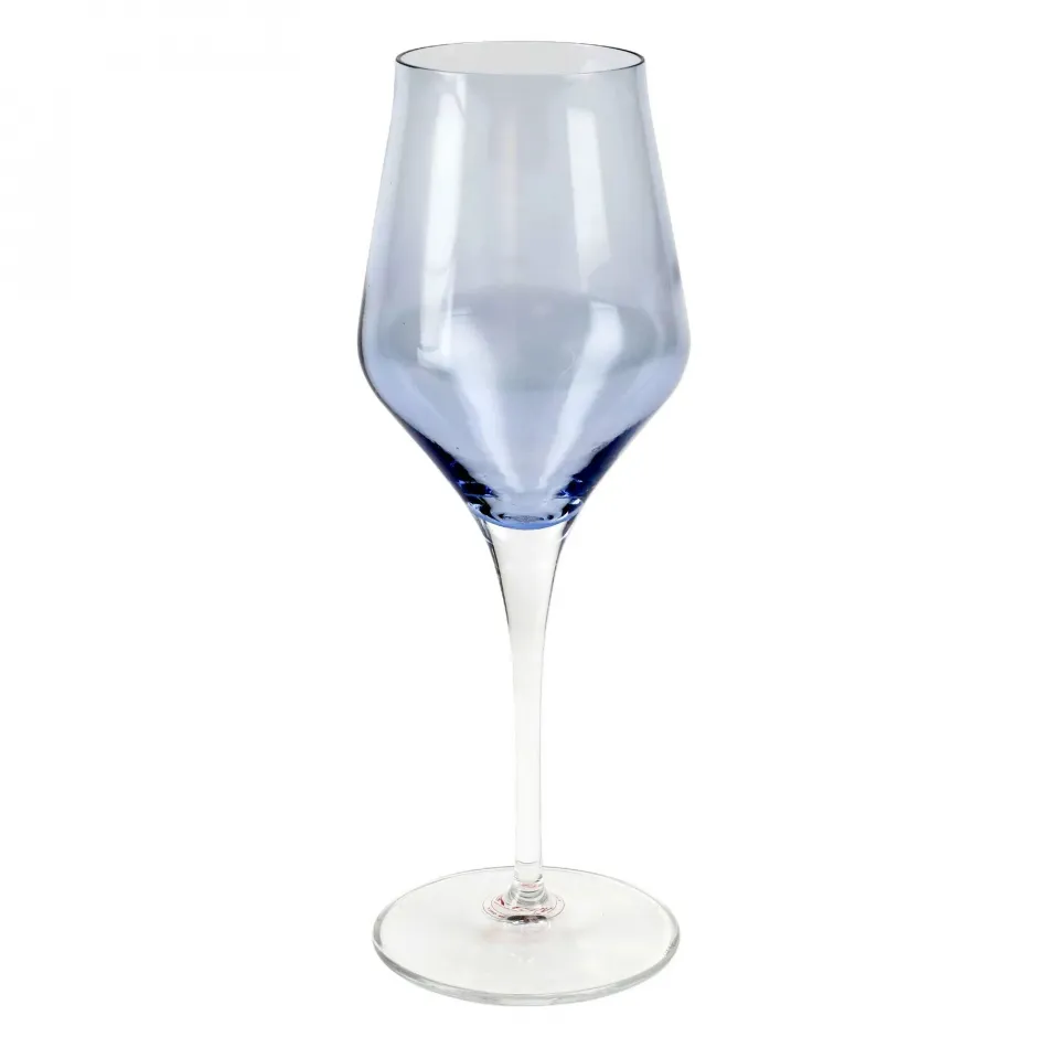 Contessa Blue Wine Glass