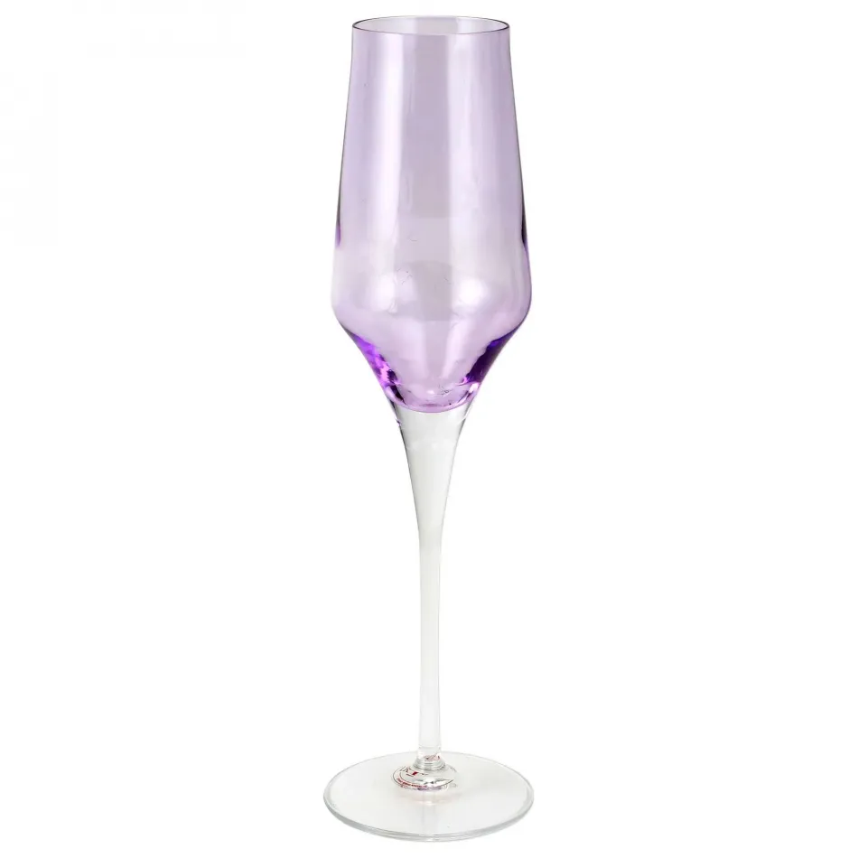 Contessa Lilac Champagne Glass 10.25”H, 7 oz