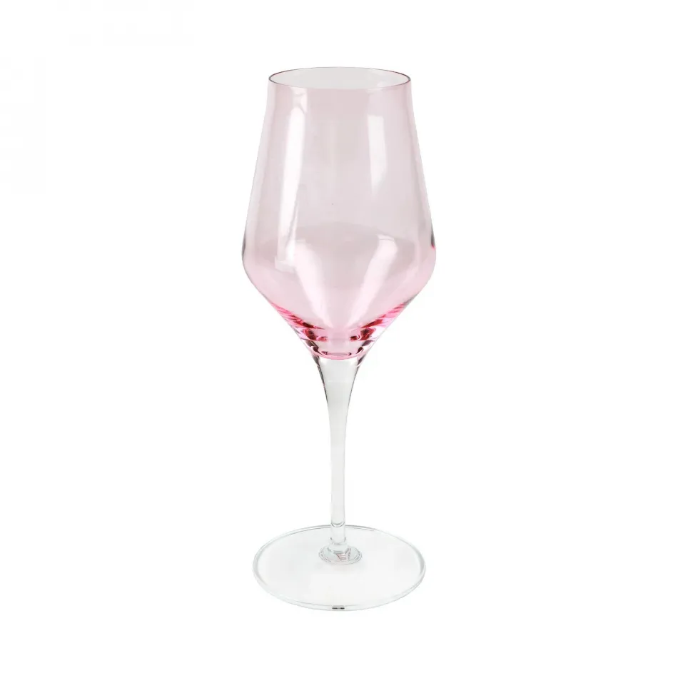 Contessa Pink Water Glass 9.5”H, 11 oz