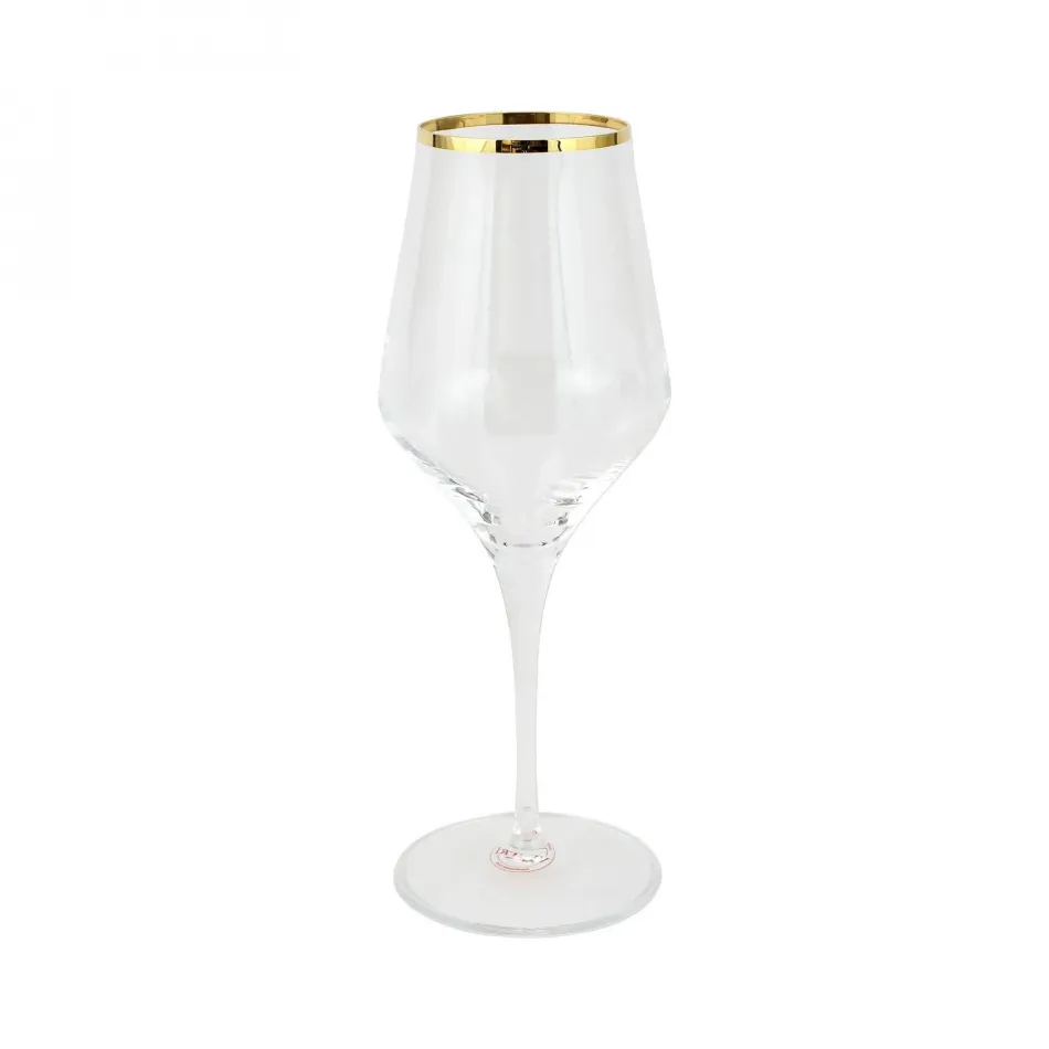 Contessa Gold Water Glass 9.5”H, 11 oz