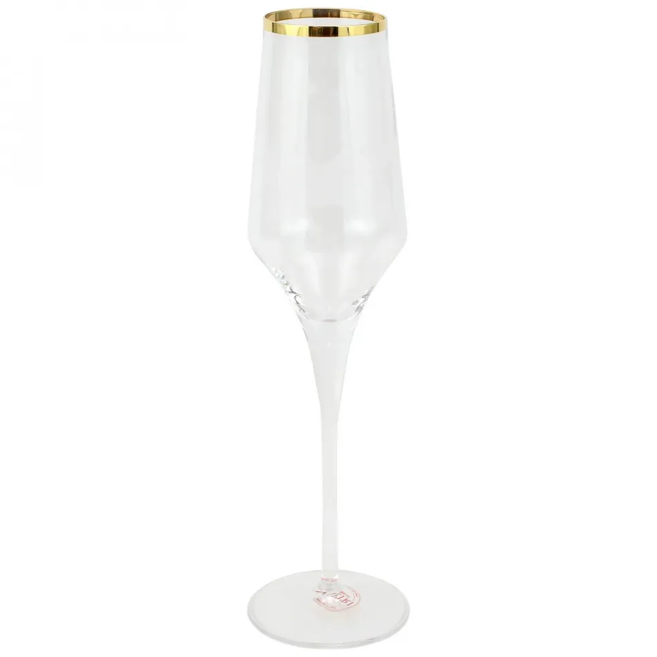 Contessa Gold Champagne Glass 10.25”H, 7 oz