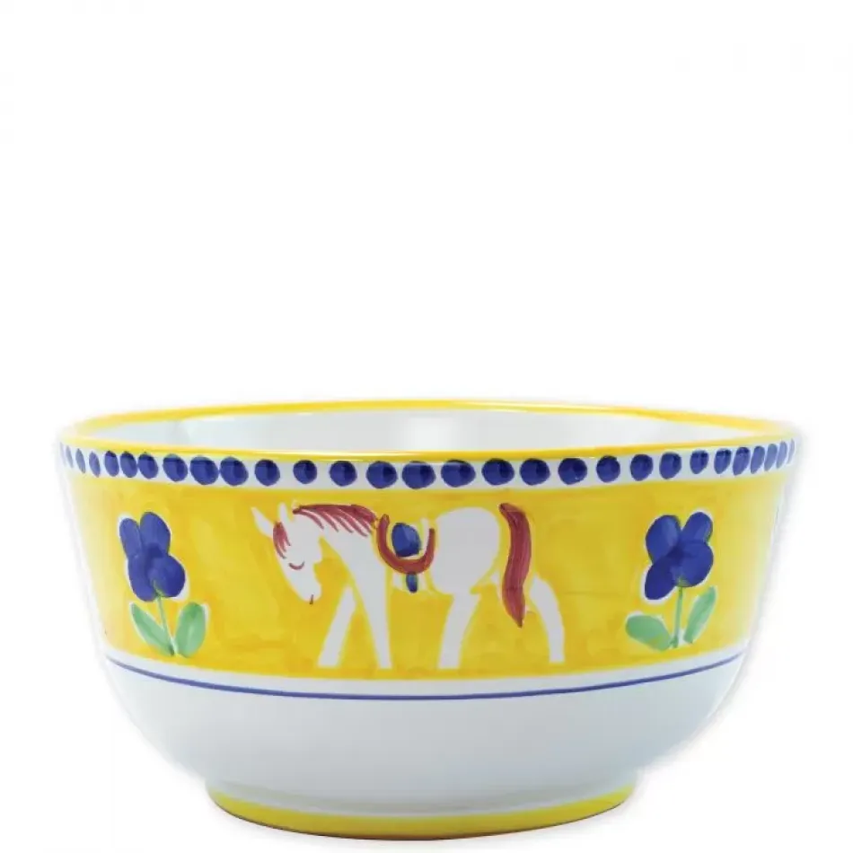 Campagna Cavallo (Horse)  Deep Serving Bowl 10.25"D, 5.25"H