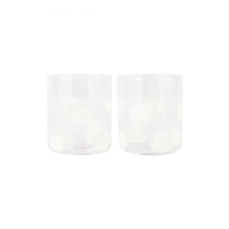 Drop White Double Old Fashioned Set of 2