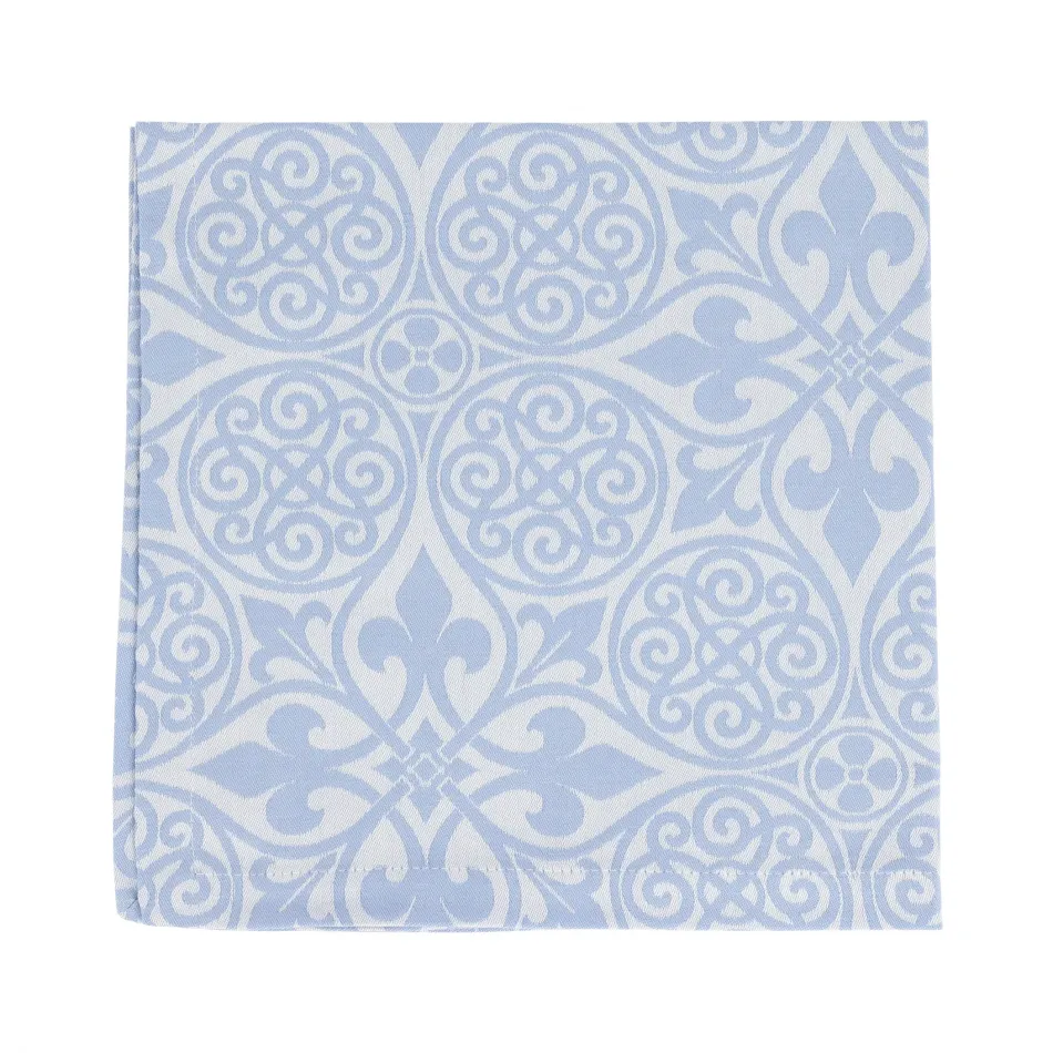 Damask Blue Napkins - Set of 4 21.5"Sq