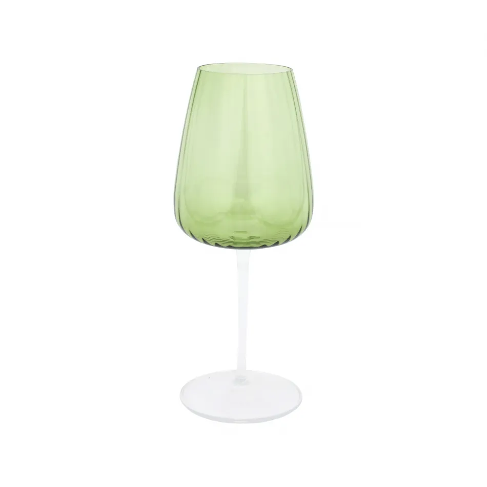 Francesca Green Wine Glass 9"H, 18 oz