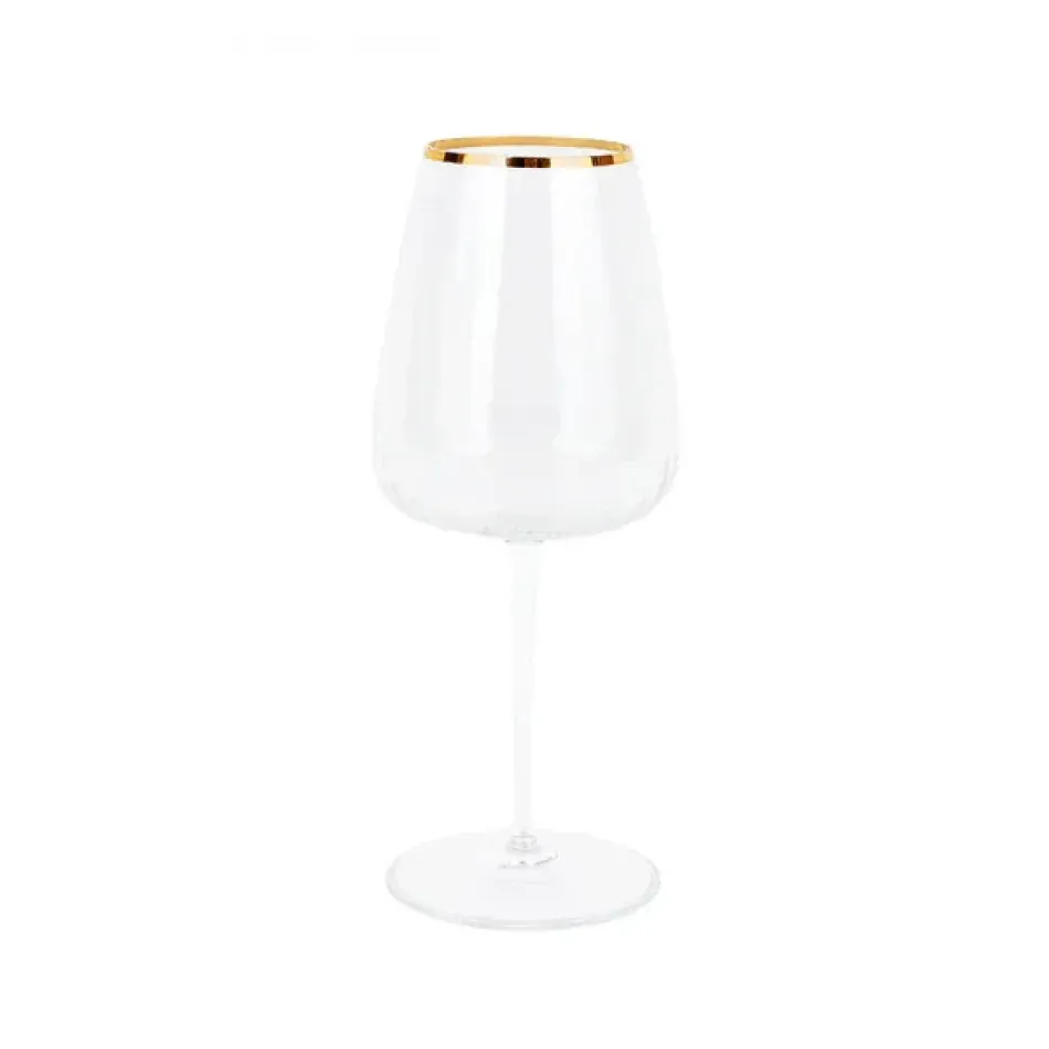 Francesca Gold Wine Glass