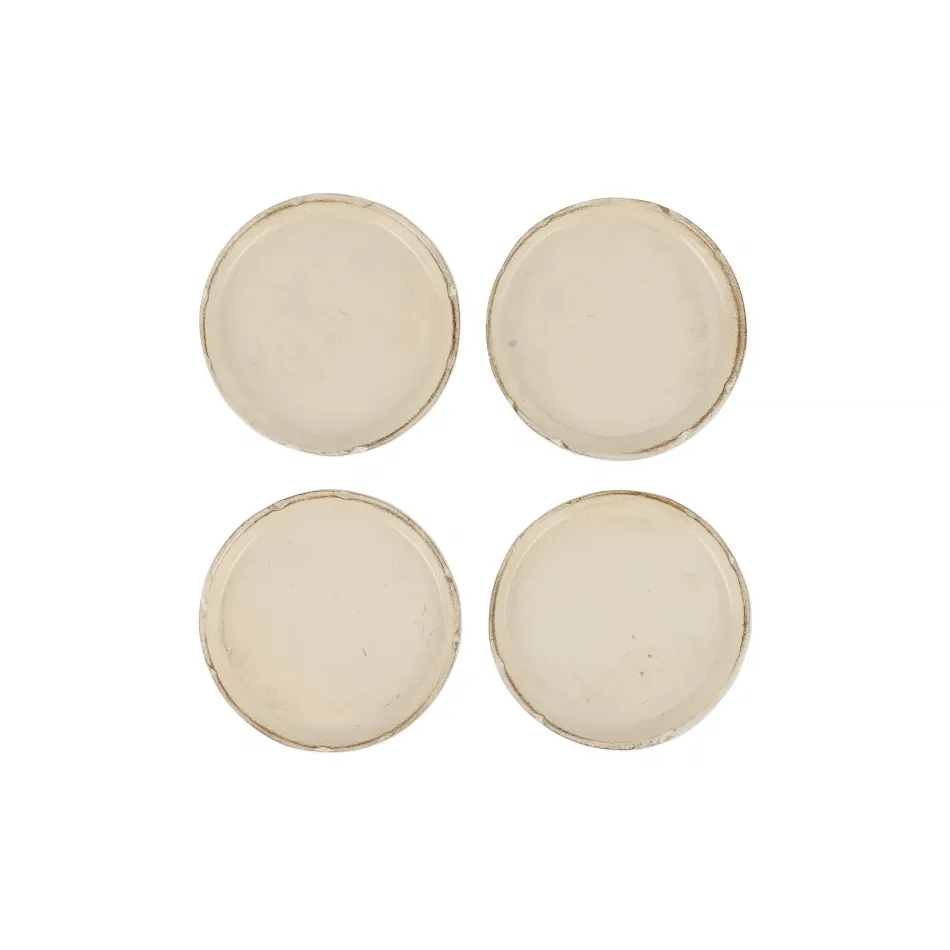 Florentine Wooden Accessories Taupe Coasters - Set of 4 4"D