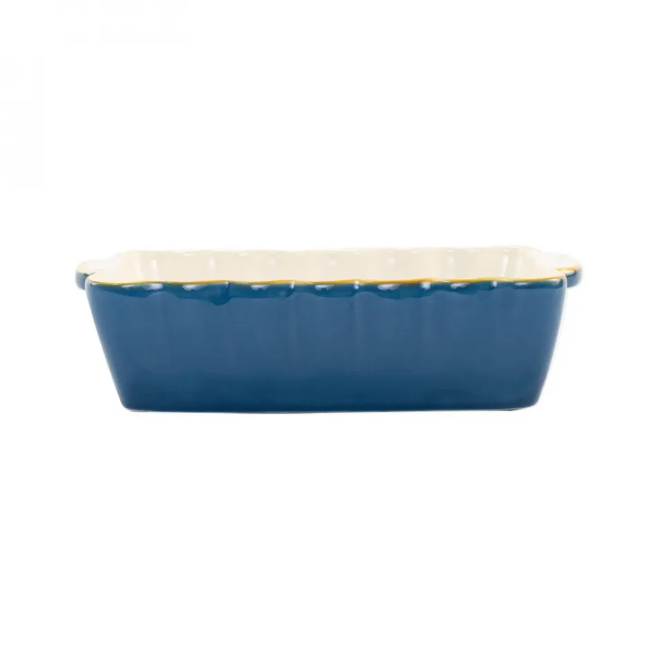 Italian Bakers Blue Small Rectangular Baker 9.75"L, 5.75"W, 1 Quart