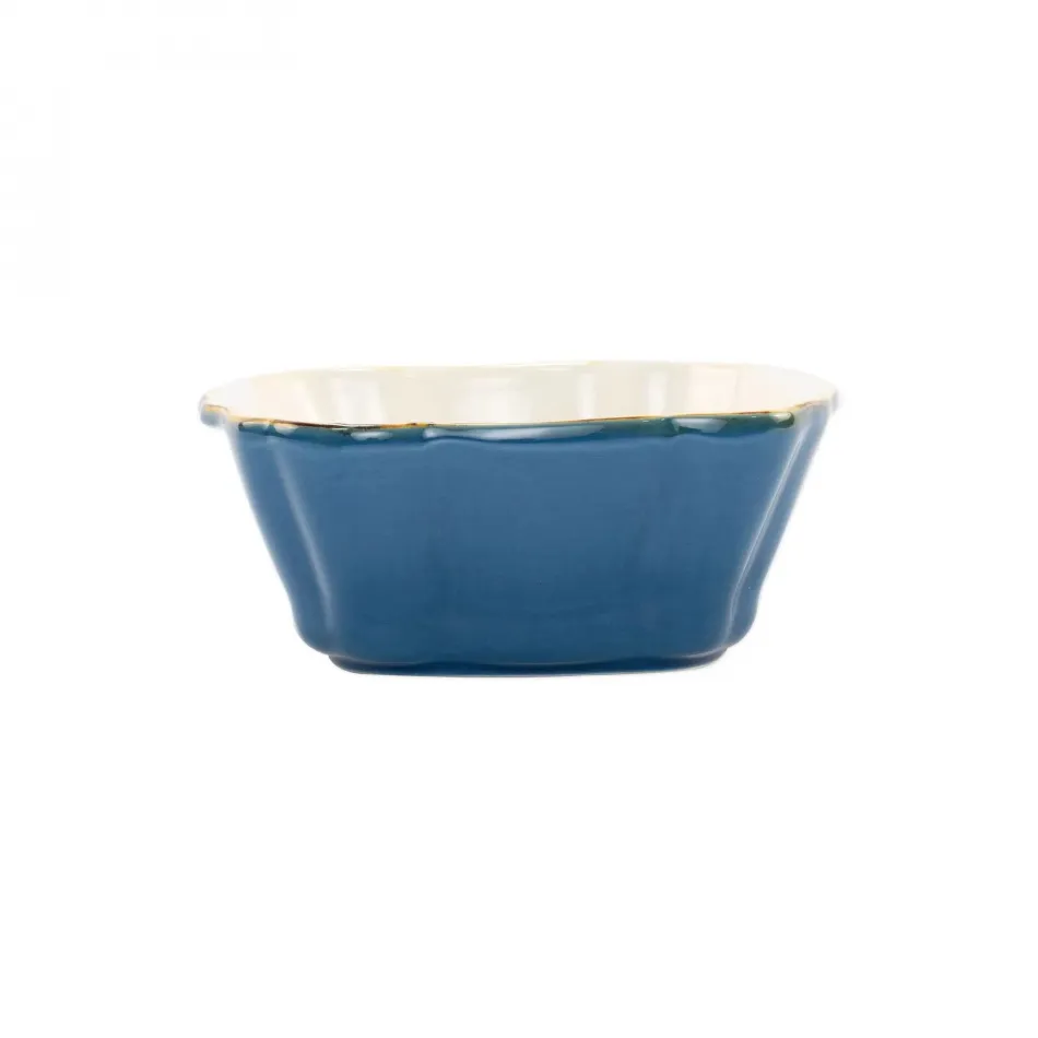 Italian Bakers Blue Small Square Baker 7.5"L, 6.25"W, 0.75 Quart