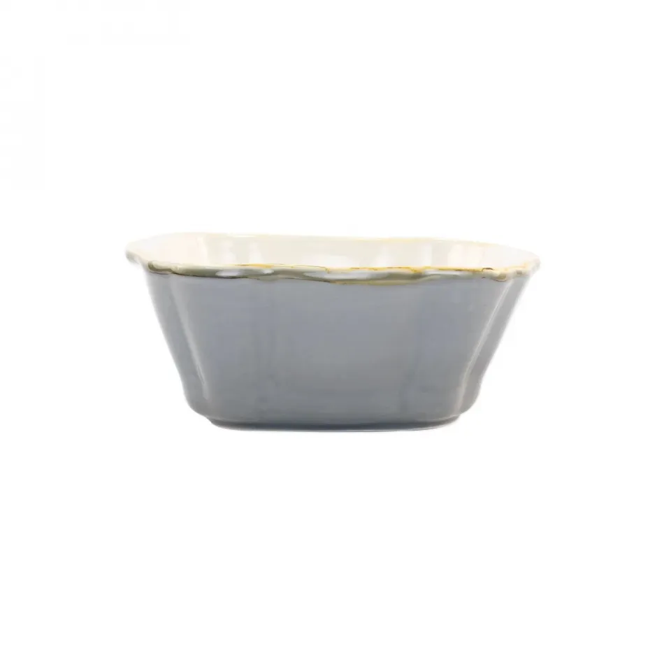 Italian Bakers Gray Small Square Baker 7.5"L, 6.25"W, 3"H, 0.75 Quart