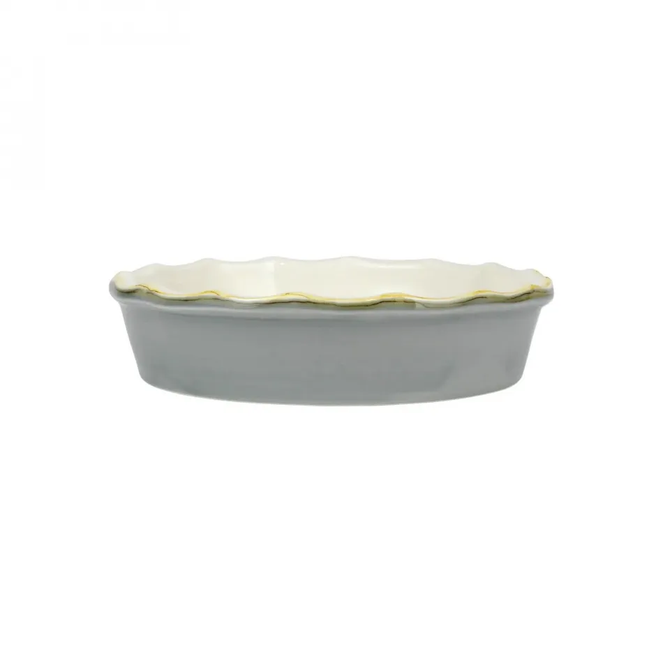 Italian Bakers Gray Pie Dish 9"D, 2"H, 1 Quart