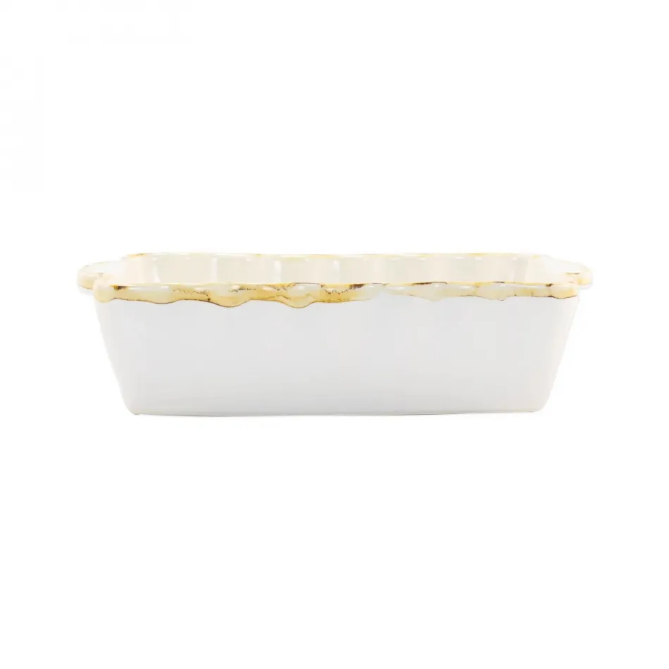 Italian Bakers White Small Rectangular Baker 9.75"L, 5.75"W, 1 Quart