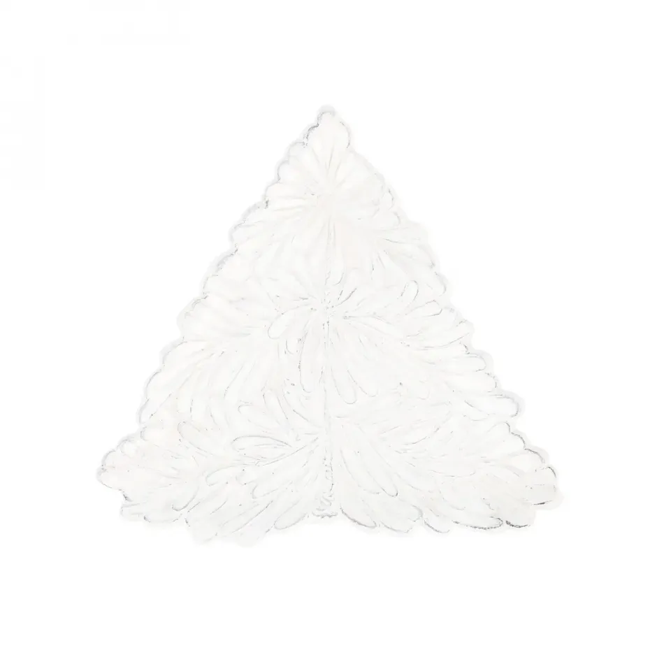 Lastra Holiday White Figural Tree Small Plate