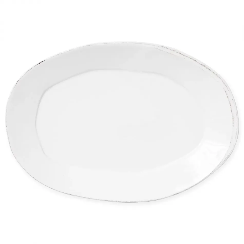 Lastra Linen Oval Platter 18.5"L, 12.5"W