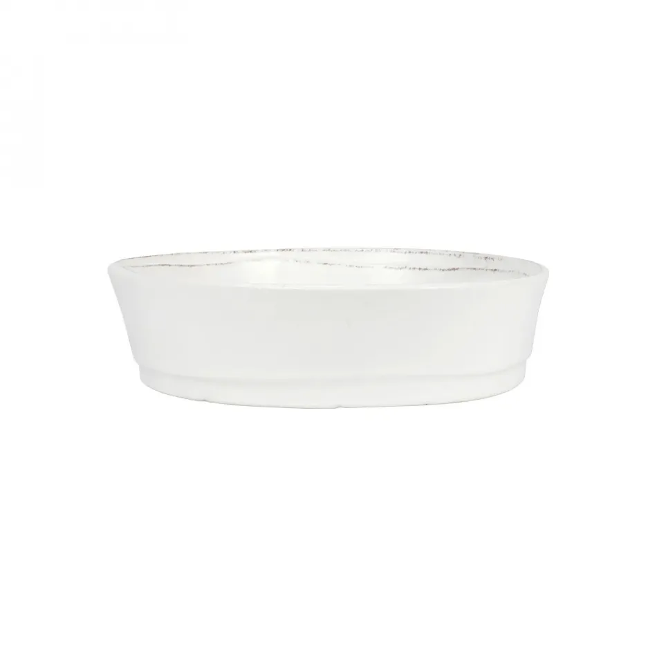 Lastra White Pie Dish 9.75"D, 2.75"H, 1.5 Quarts