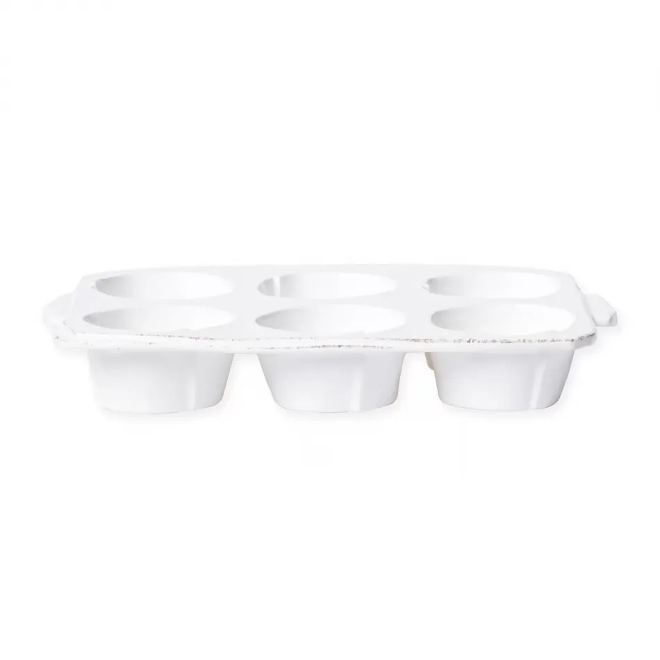 Lastra White Muffin Tin 12.25"L, 7.5"W