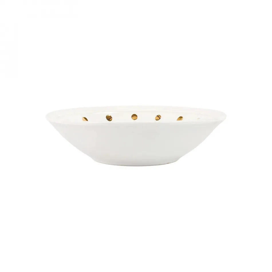 Medici Gold Pasta Bowl 9"D, 2.25"H