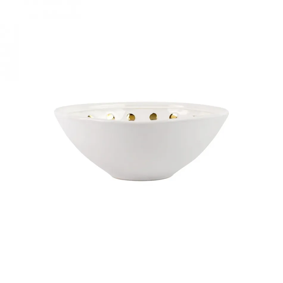 Medici Gold Cereal Bowl 7.5"D, 3"H