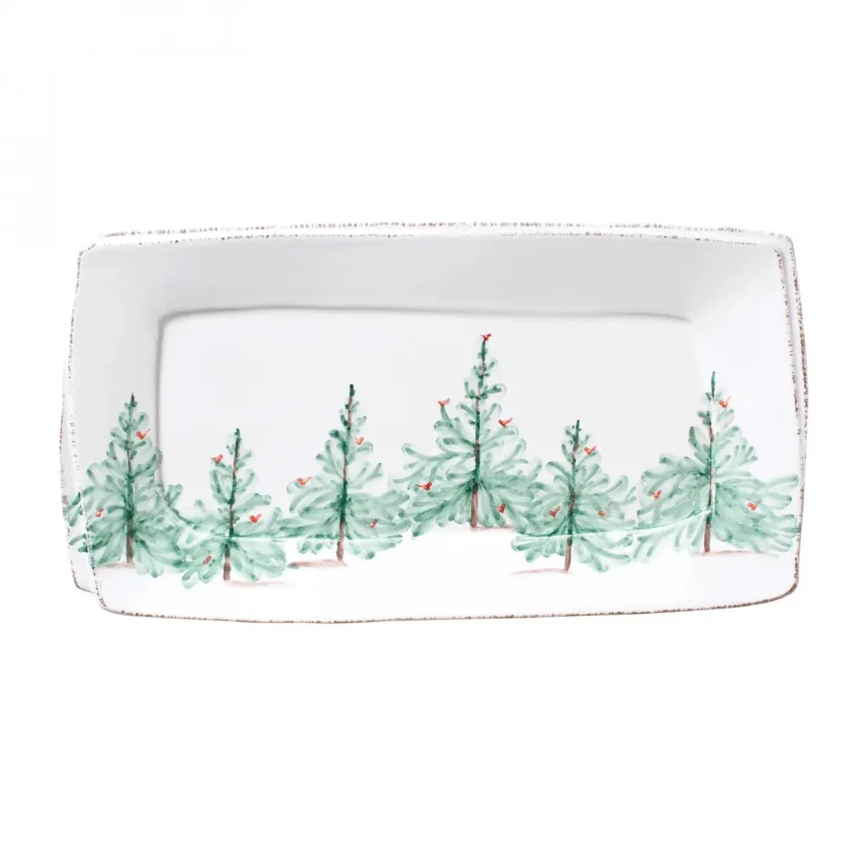 Melamine Lastra Holiday Rectangular Platter 18"L, 10.75"W