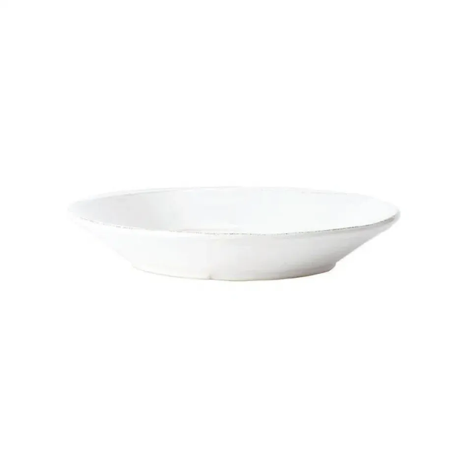 Melamine Lastra White Pasta Bowl 8.75"D, 1.5"H