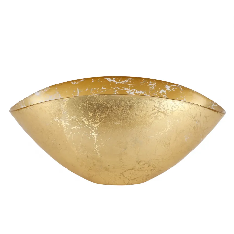 Moon Glass Envelope Bowl 10.5"L, 5.5"W, 4.75"H