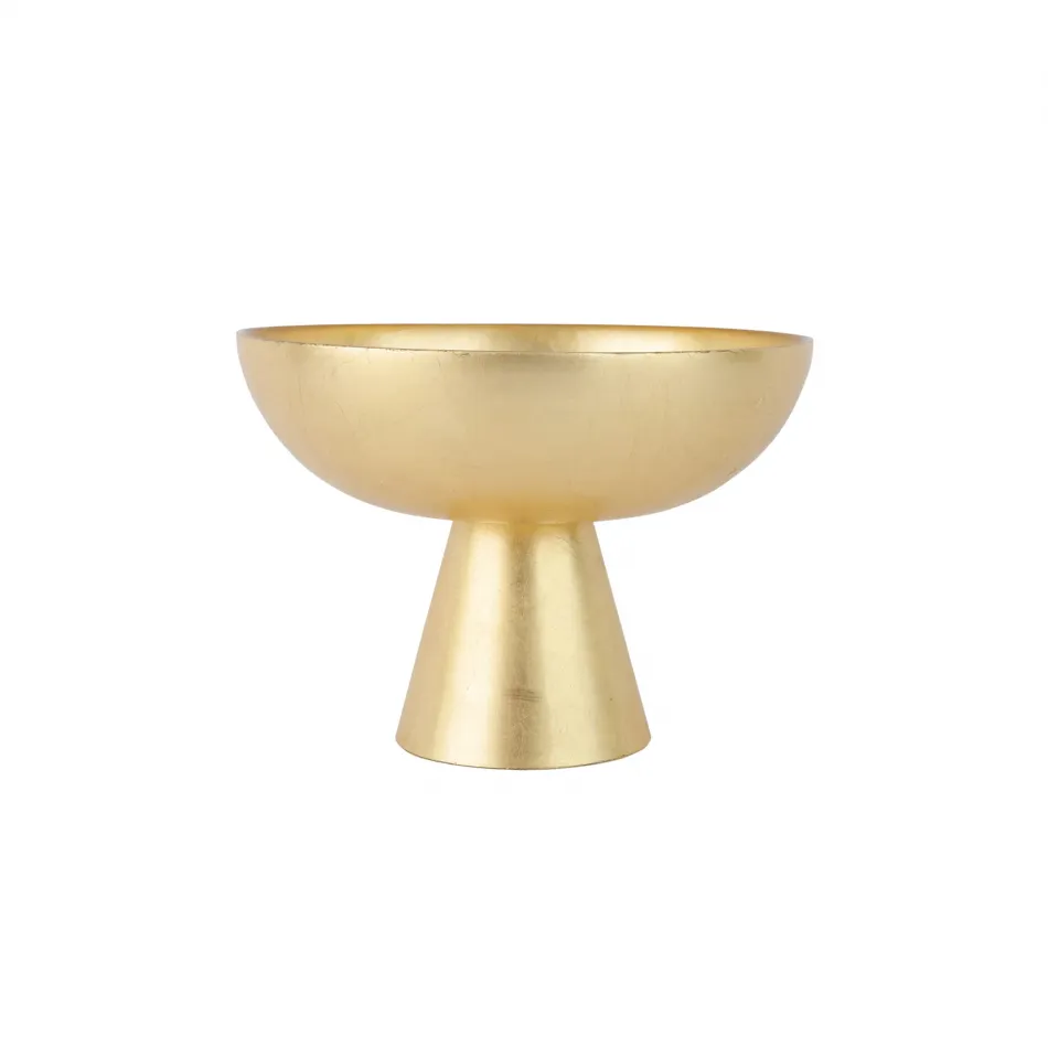 Moon Glass Small Pedestal Bowl 9.25"D, 6.75"H