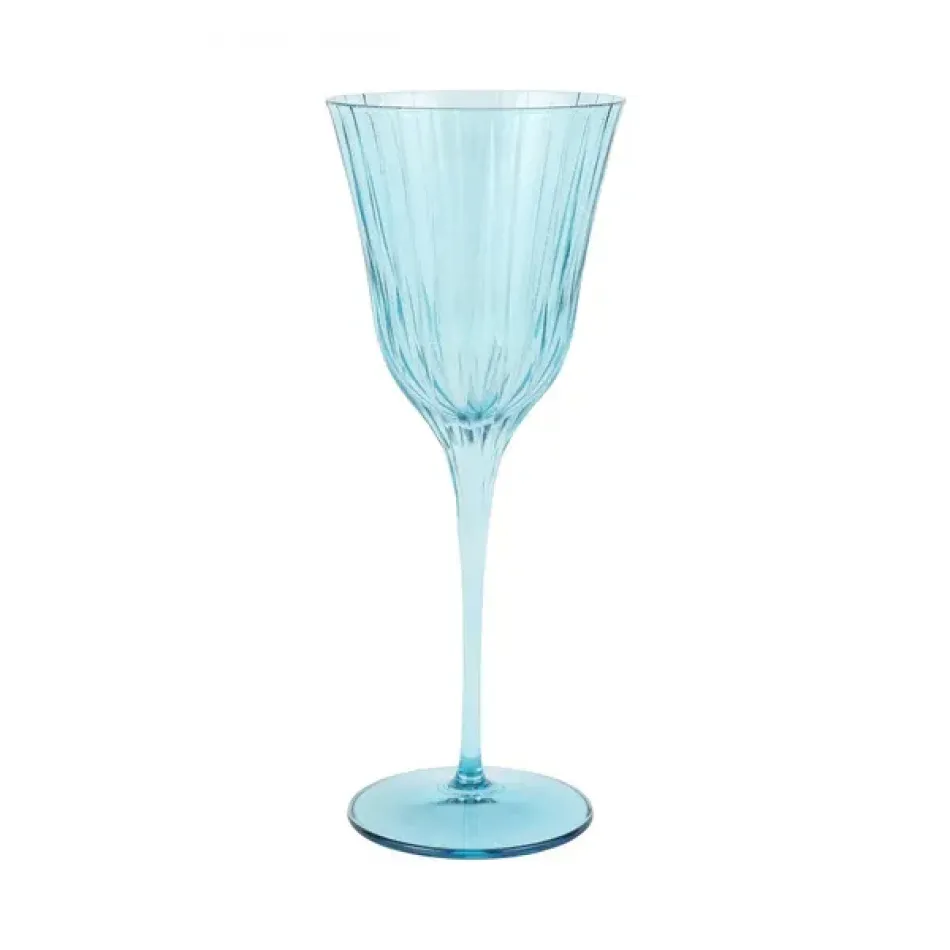 Natalia Teal Wine Glass