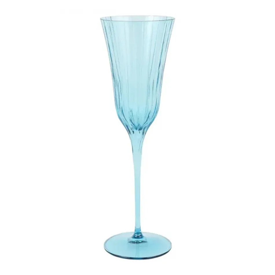 Natalia Teal Champagne Glass