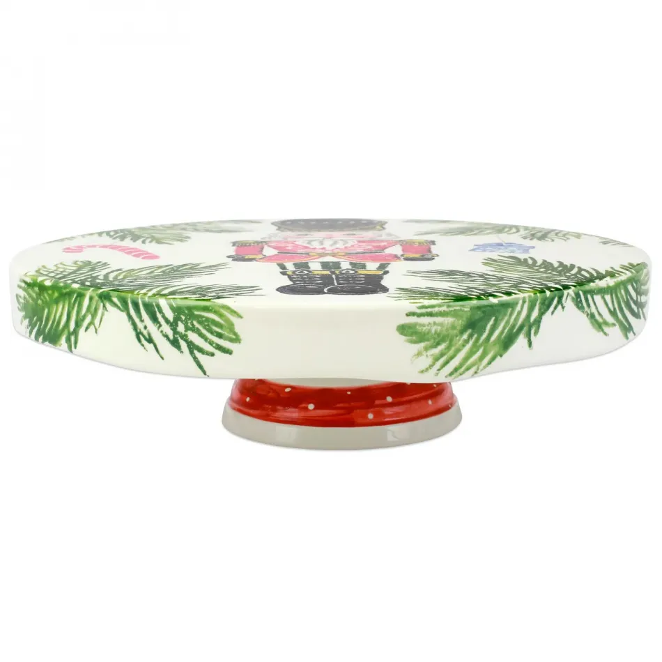 Nutcrackers Cake Stand 12.5"D, 4"H