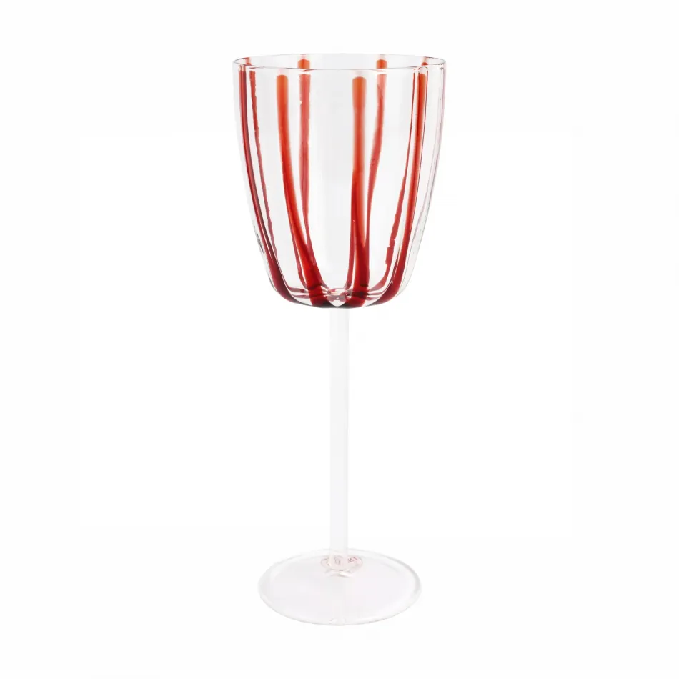 Nuovo Stripe Red Wine Glass 9.5"H, 11 oz