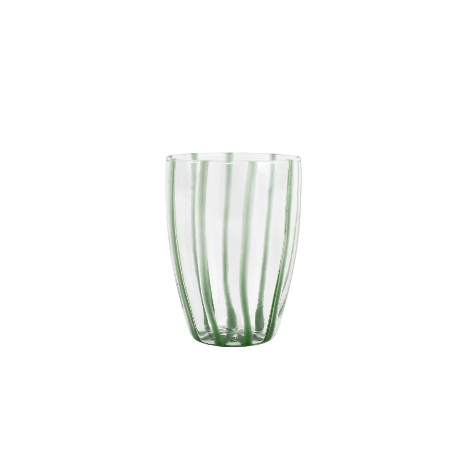 Nuovo Stripe Green Tall Tumbler 4.5"H, 16 oz