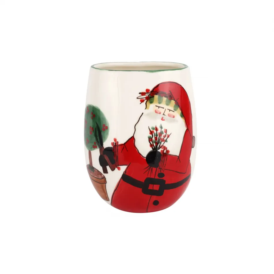 Old St. Nick Small Vase 6"L, 5"W, 8"H, 70 oz