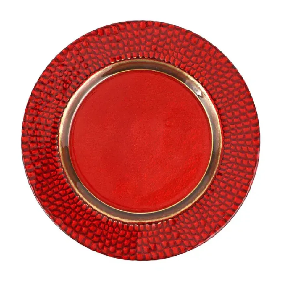 Pelli Glass Red Charger