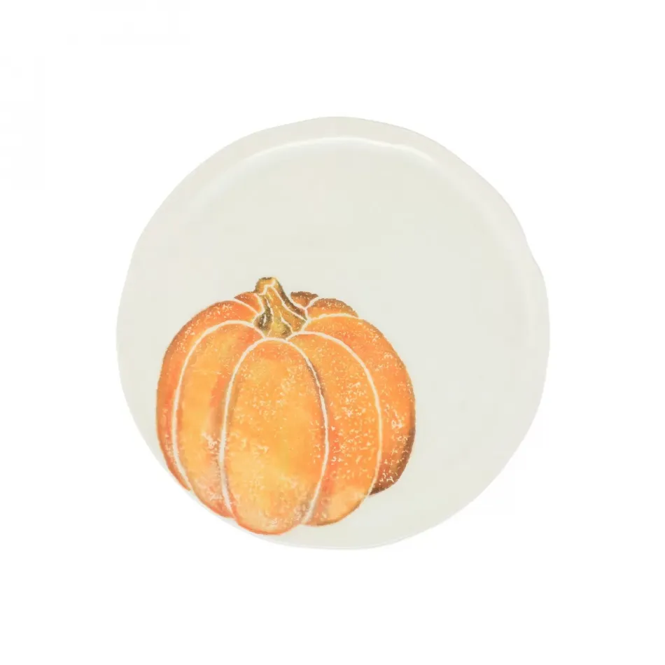 Pumpkins Salad Plate - Orange Small Pumpkin 9"D